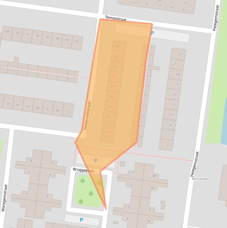 Kaart van postcodegebied 4826CJ.