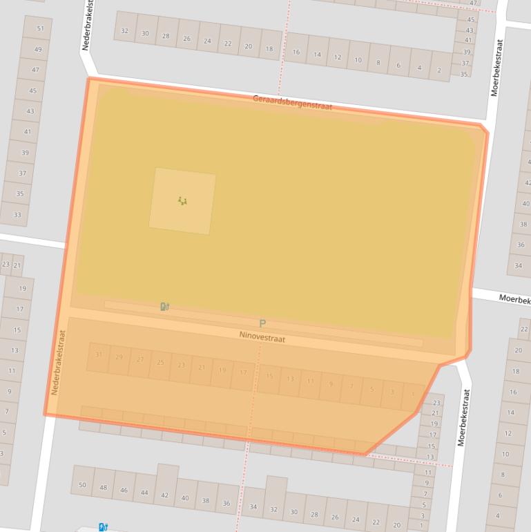 Kaart van postcodegebied 4826CT.