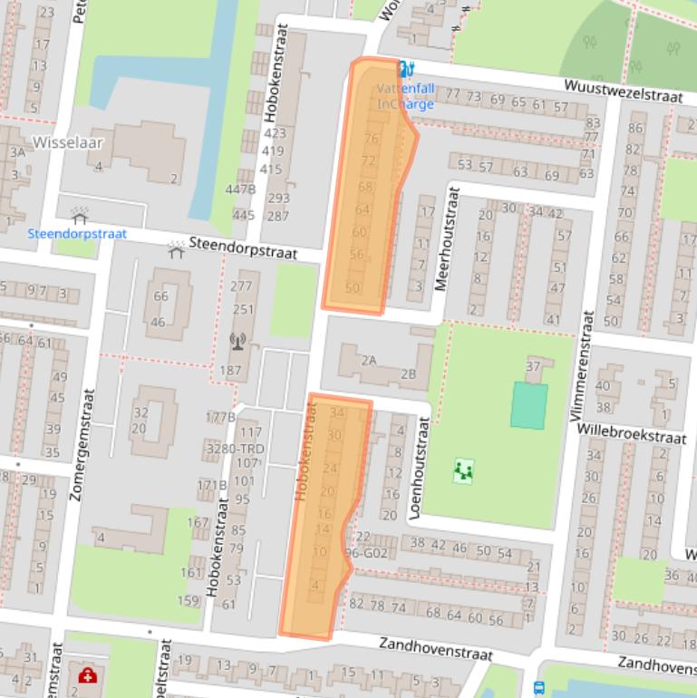 Kaart van postcodegebied 4826EK.