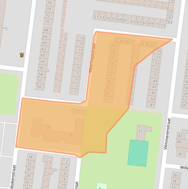 Kaart van postcodegebied 4826EN.