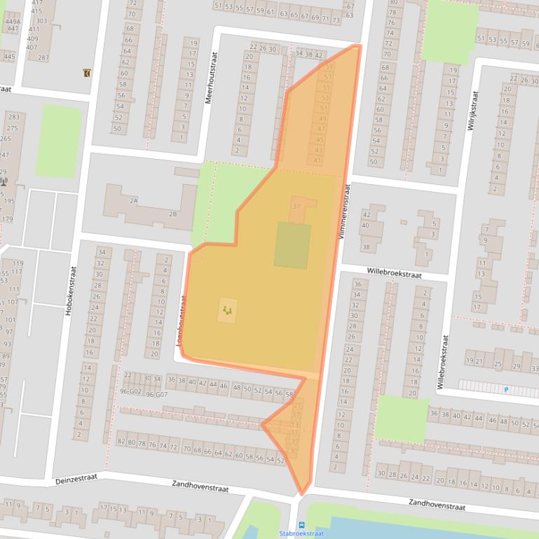 Kaart van postcodegebied 4826GC.