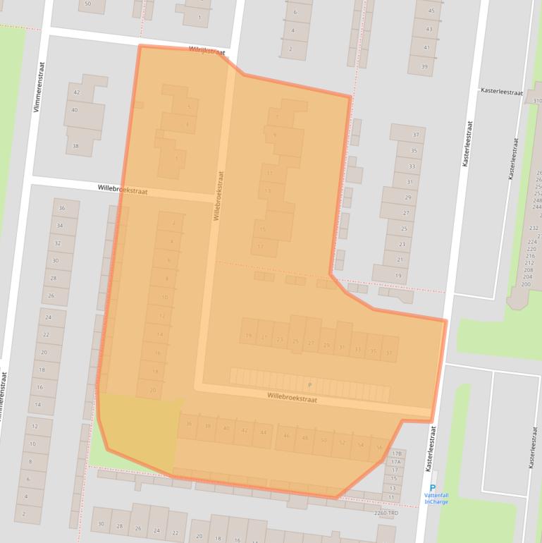 Kaart van postcodegebied 4826GG.