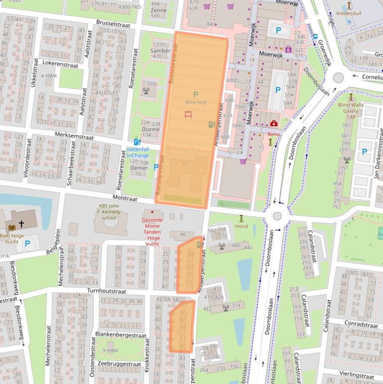 Kaart van postcodegebied 4826HB.