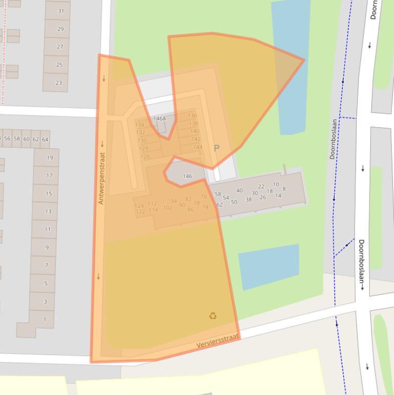 Kaart van postcodegebied 4826HD.