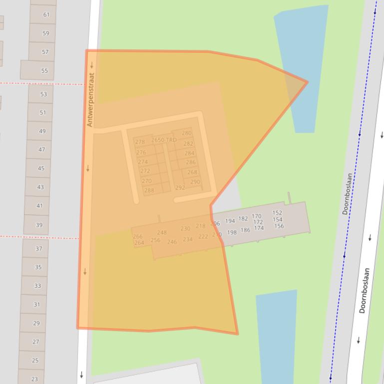 Kaart van postcodegebied 4826HG.