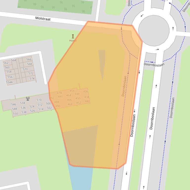 Kaart van postcodegebied 4826HK.