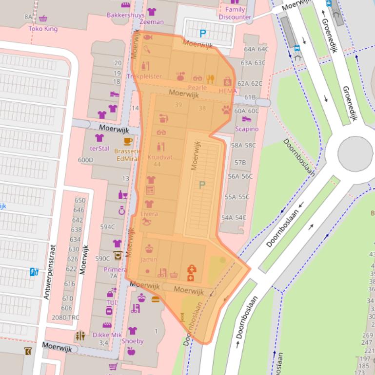 Kaart van postcodegebied 4826HP.