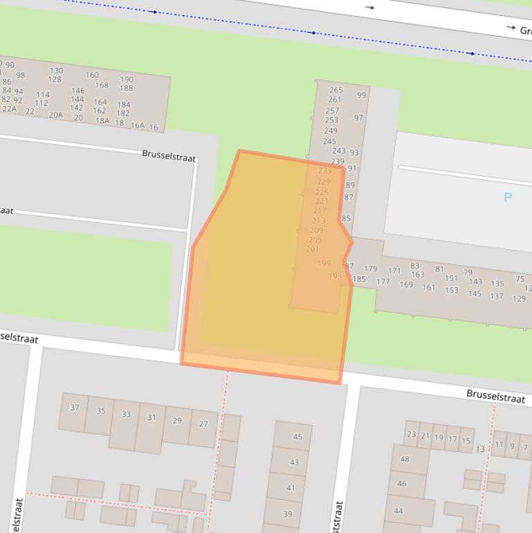 Kaart van postcodegebied 4826JD.