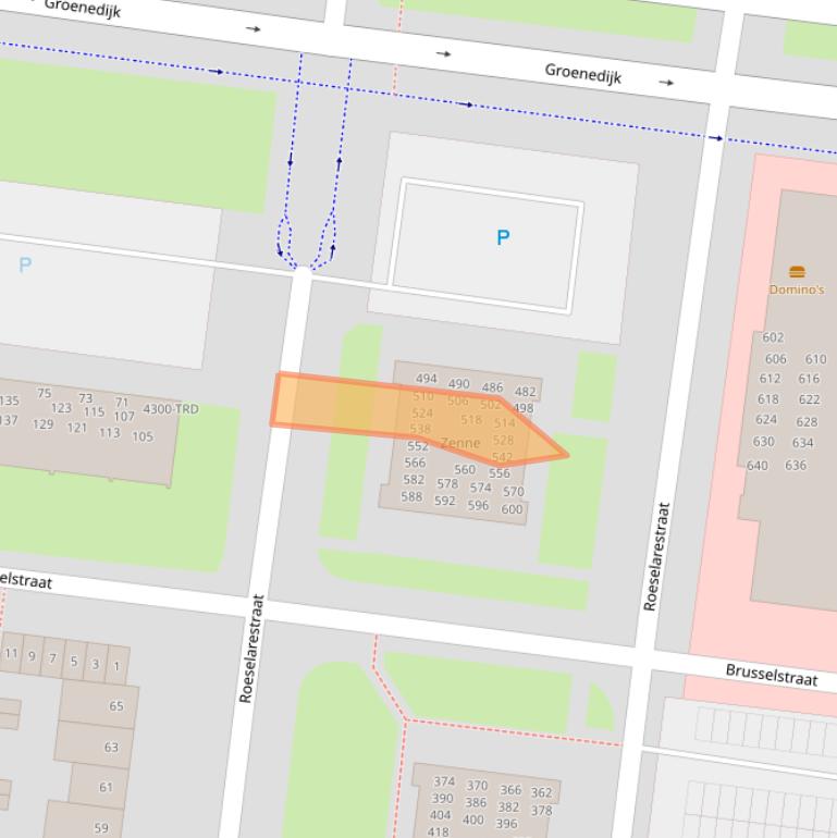 Kaart van postcodegebied 4826JT.