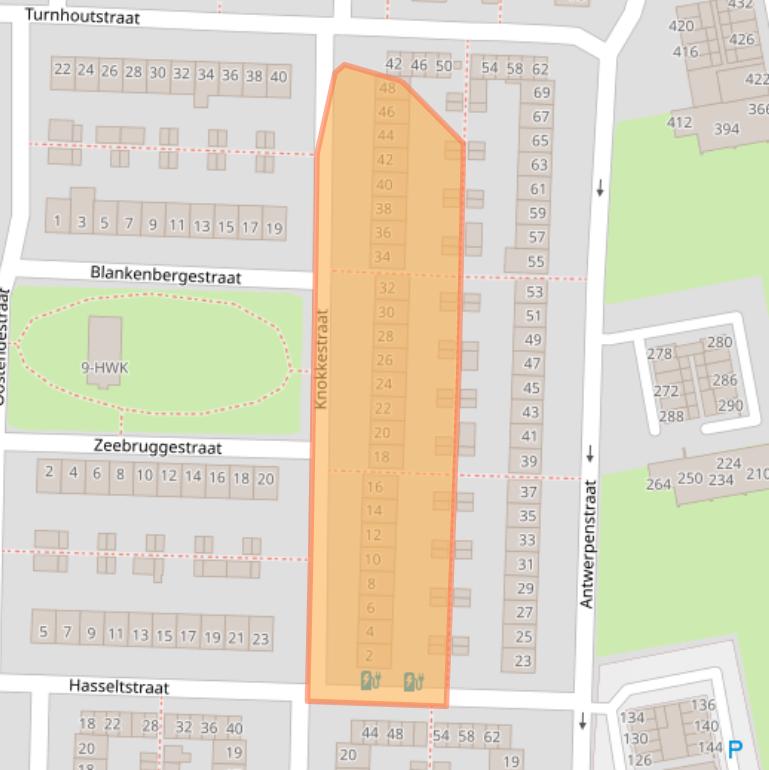 Kaart van postcodegebied 4826KE.