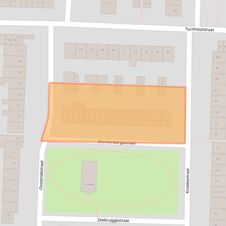 Kaart van postcodegebied 4826KG.