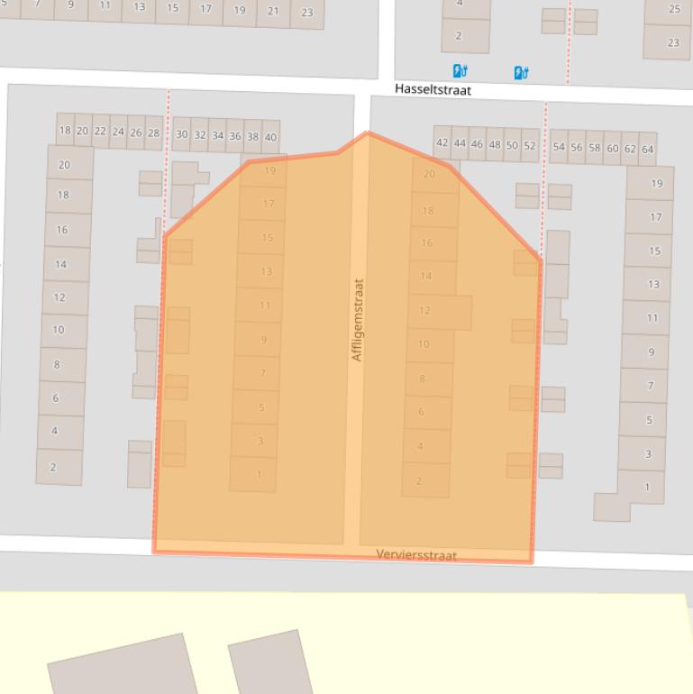 Kaart van postcodegebied 4826KJ.