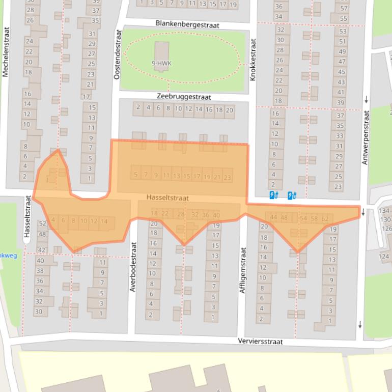 Kaart van postcodegebied 4826KL.