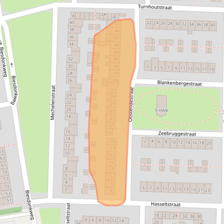 Kaart van postcodegebied 4826KM.