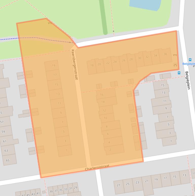 Kaart van postcodegebied 4826LA.