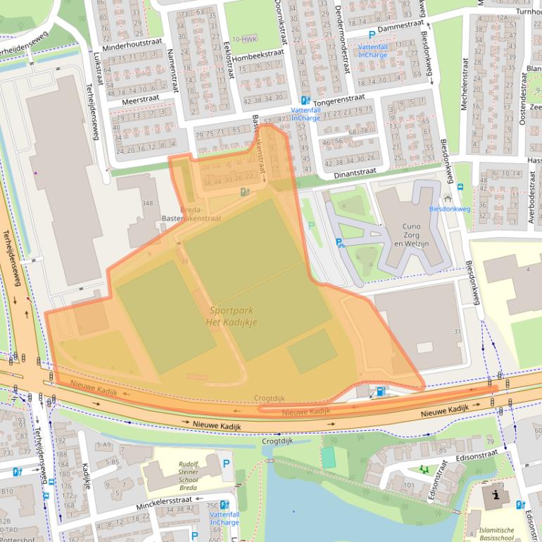 Kaart van postcodegebied 4826LJ.