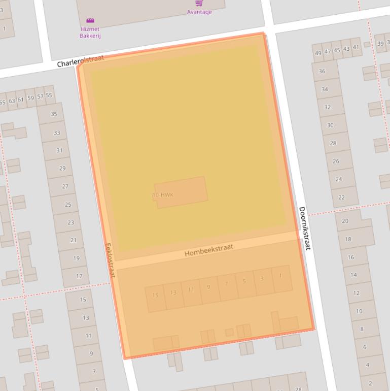 Kaart van postcodegebied 4826LN.