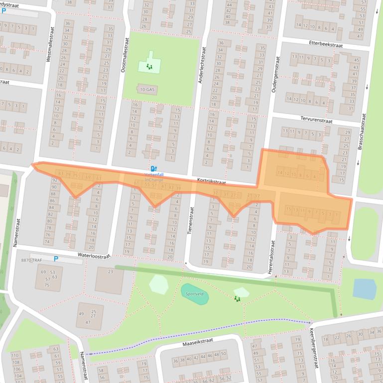Kaart van postcodegebied 4826LX.
