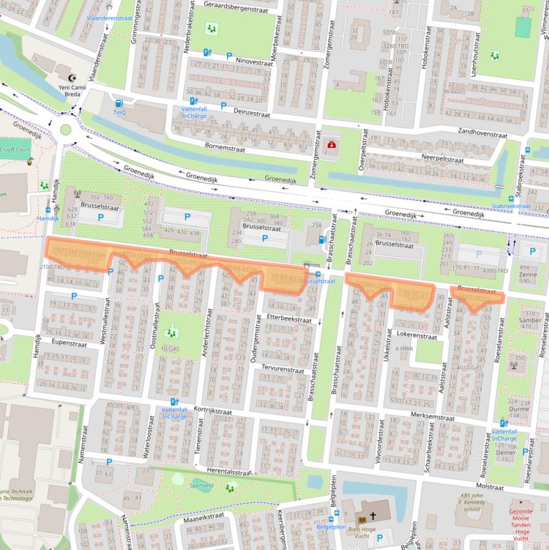 Kaart van postcodegebied 4826NH.