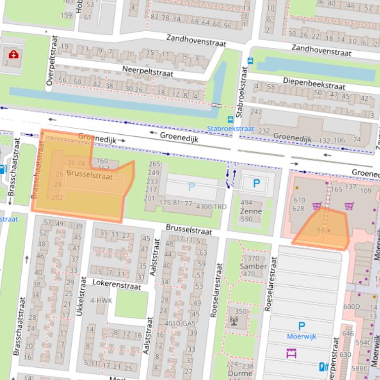 Kaart van postcodegebied 4826NJ.