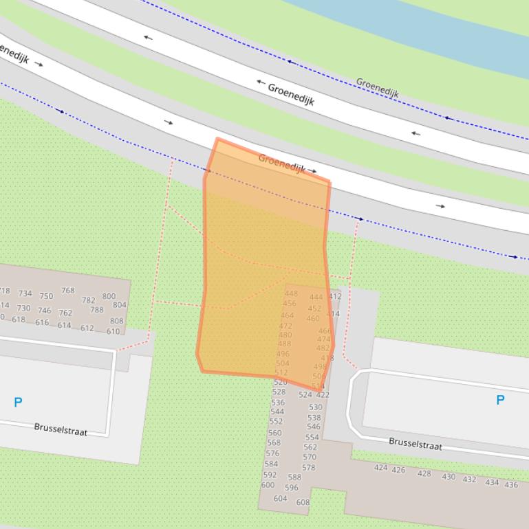 Kaart van postcodegebied 4826NN.