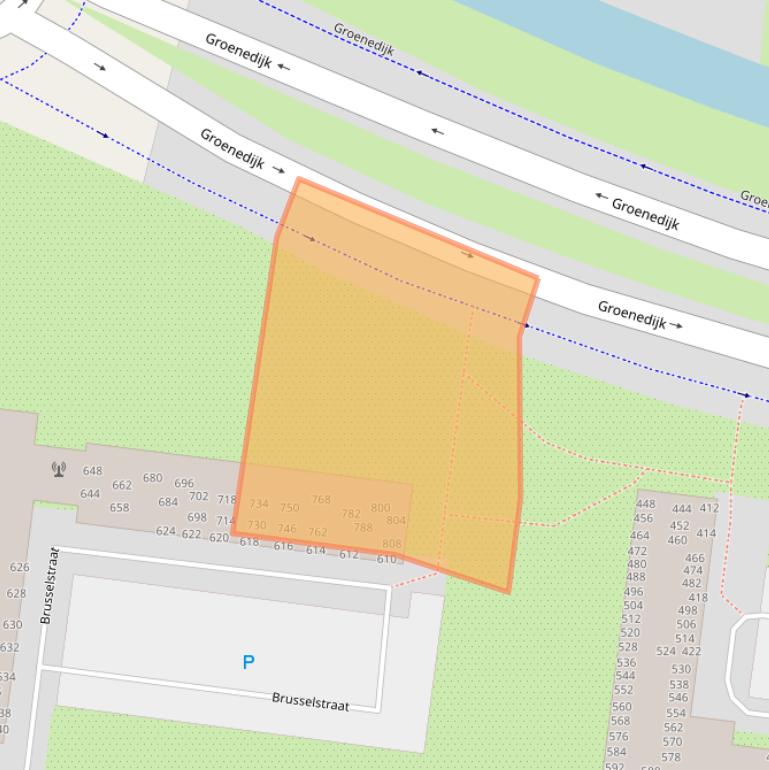 Kaart van postcodegebied 4826NS.