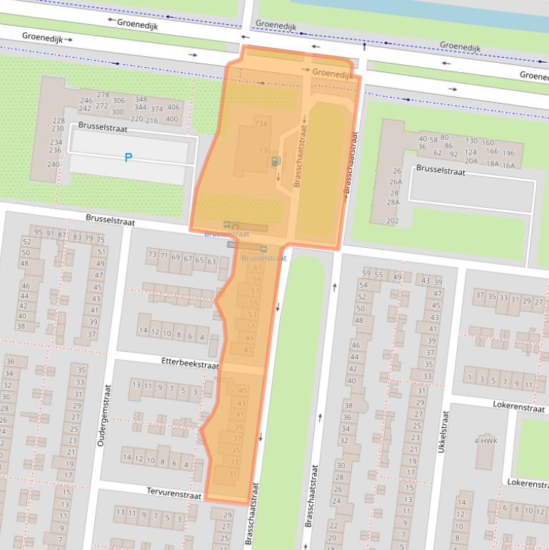 Kaart van postcodegebied 4826PL.