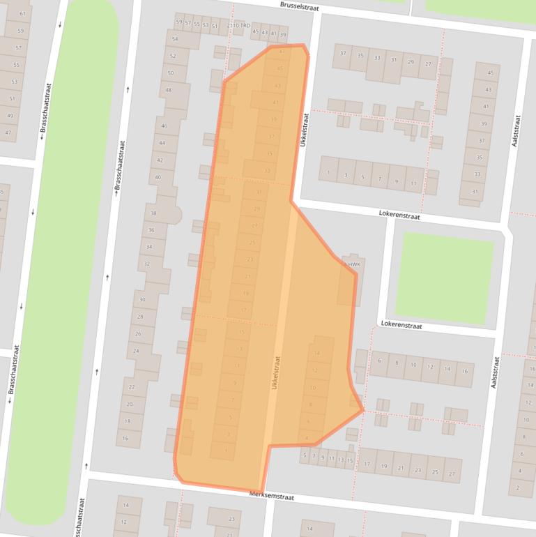 Kaart van postcodegebied 4826PN.