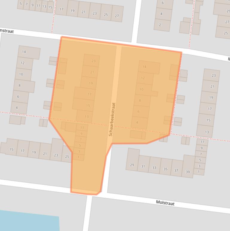 Kaart van postcodegebied 4826PV.