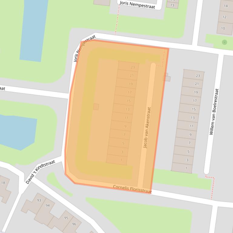 Kaart van postcodegebied 4827AE.