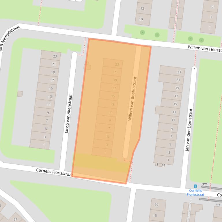 Kaart van postcodegebied 4827AG.