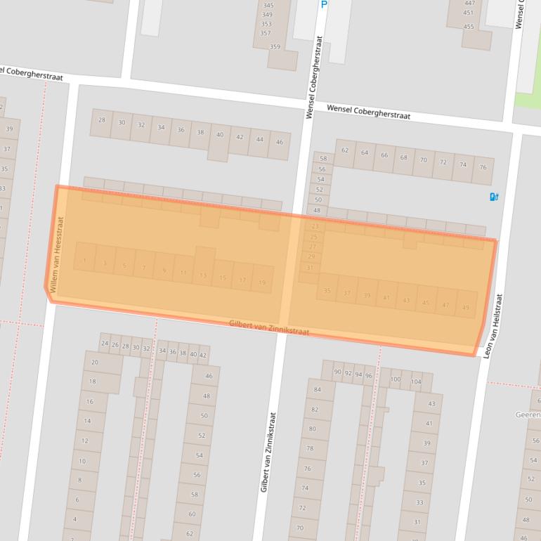 Kaart van postcodegebied 4827AJ.