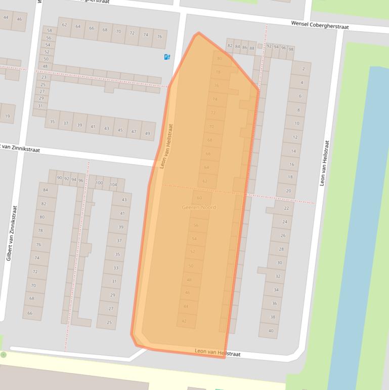 Kaart van postcodegebied 4827AN.