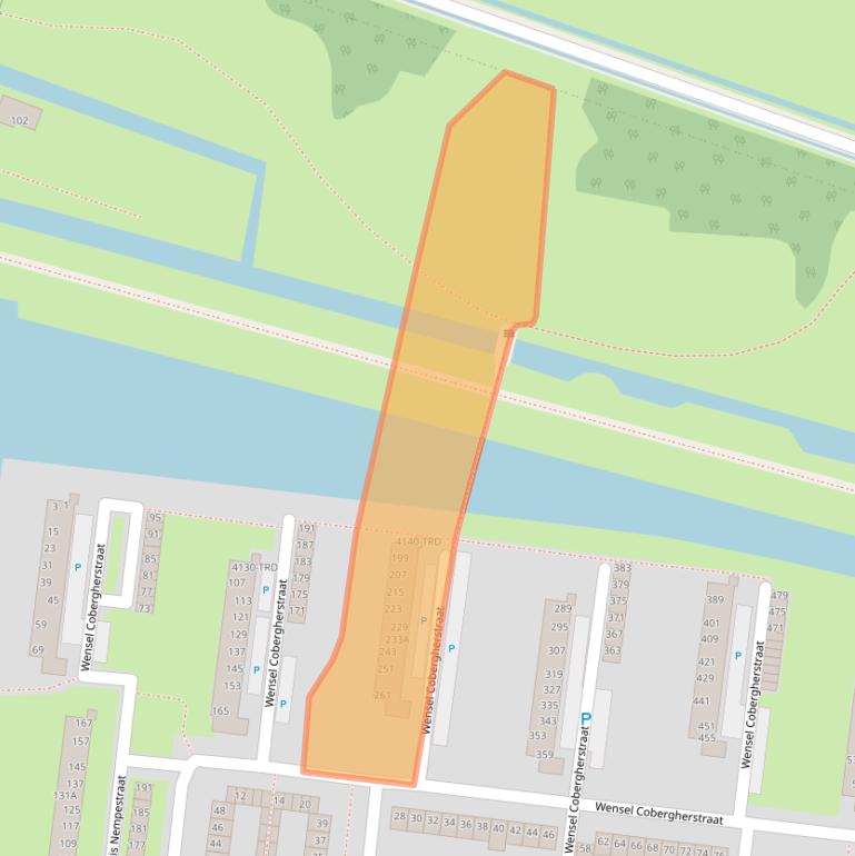 Kaart van postcodegebied 4827BC.