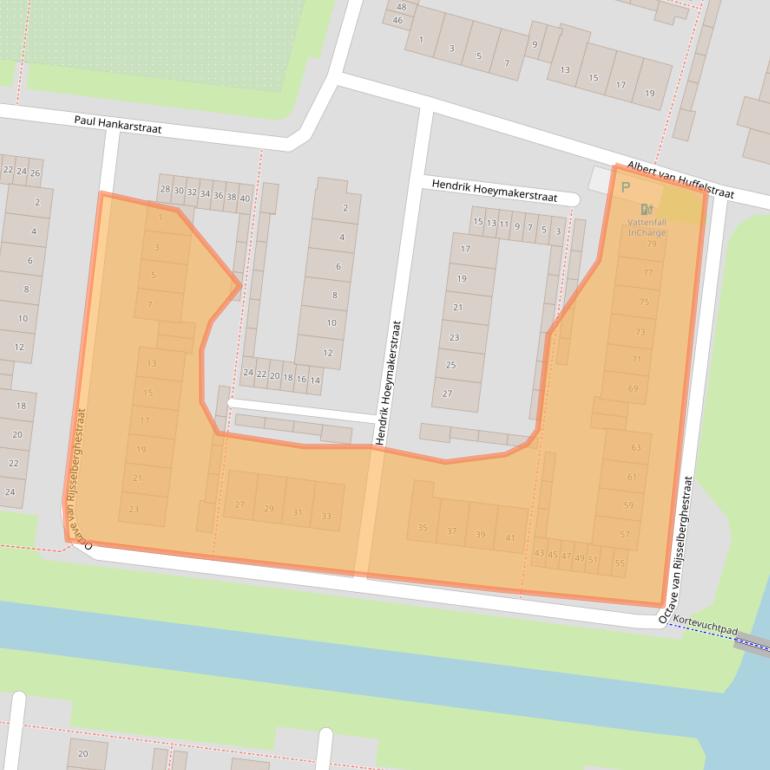 Kaart van postcodegebied 4827CJ.