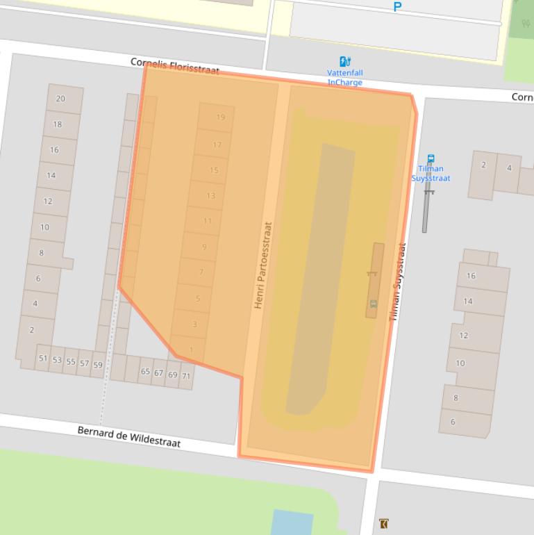 Kaart van postcodegebied 4827EP.