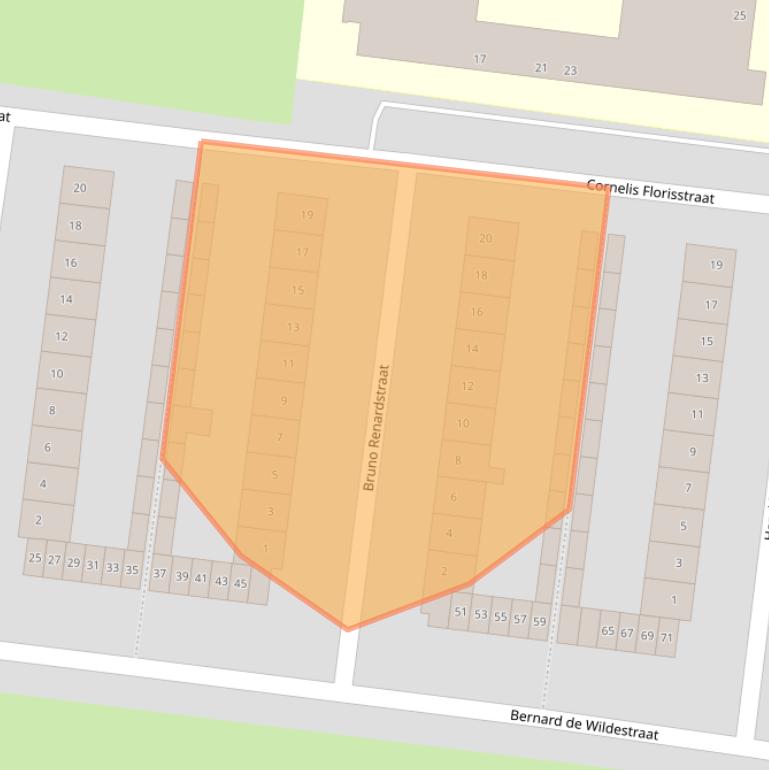 Kaart van postcodegebied 4827ER.