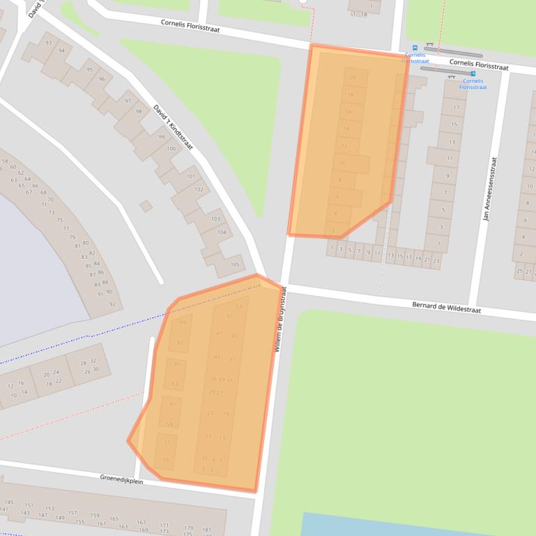 Kaart van postcodegebied 4827ET.