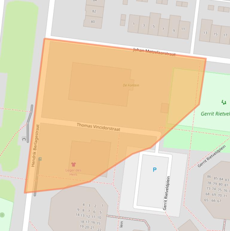 Kaart van postcodegebied 4827GA.