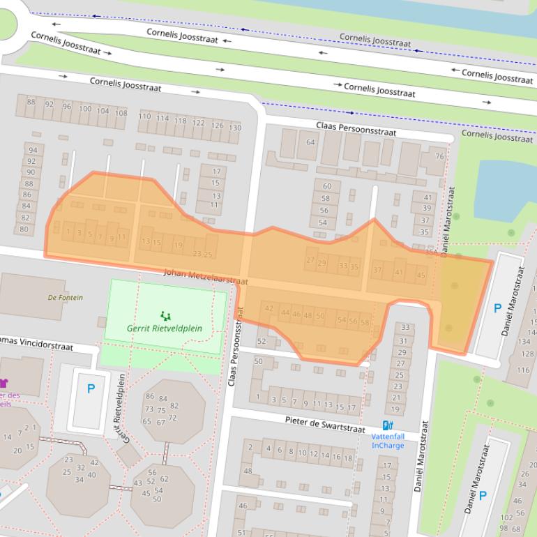 Kaart van postcodegebied 4827GL.