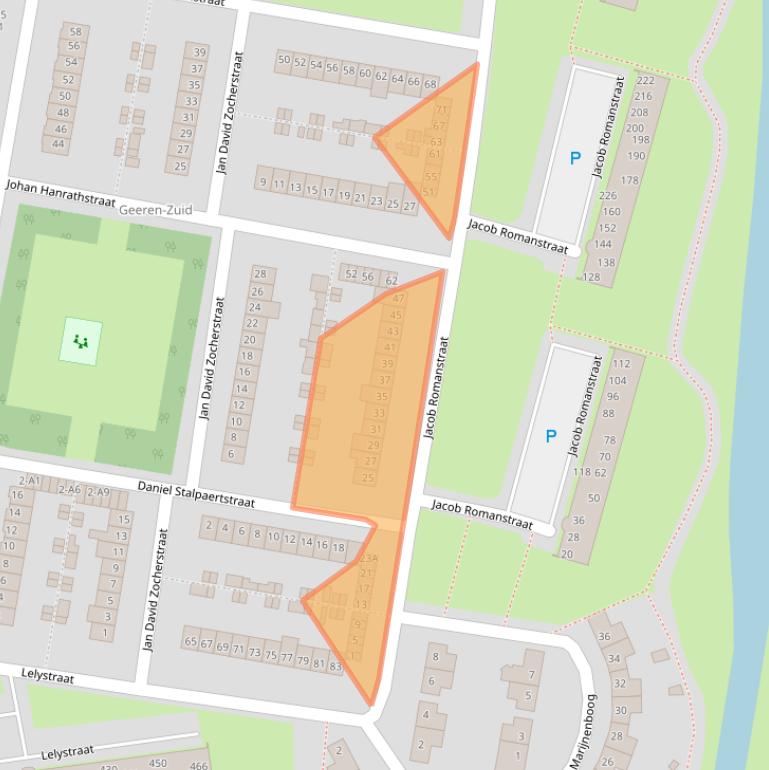 Kaart van postcodegebied 4827HA.