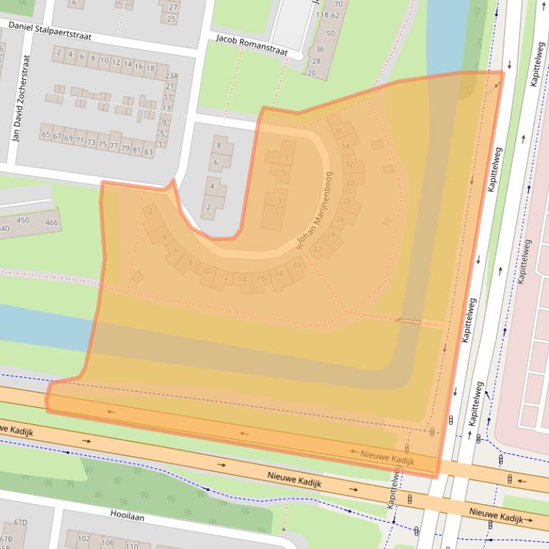 Kaart van postcodegebied 4827HH.