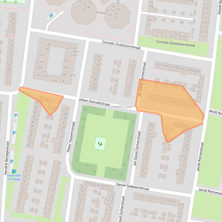Kaart van postcodegebied 4827JB.