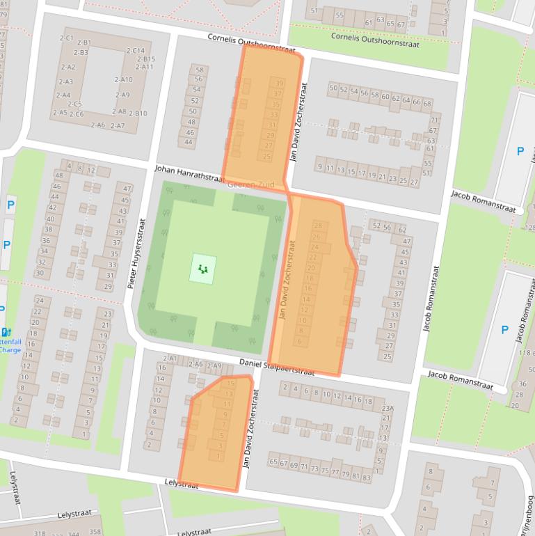Kaart van postcodegebied 4827JC.