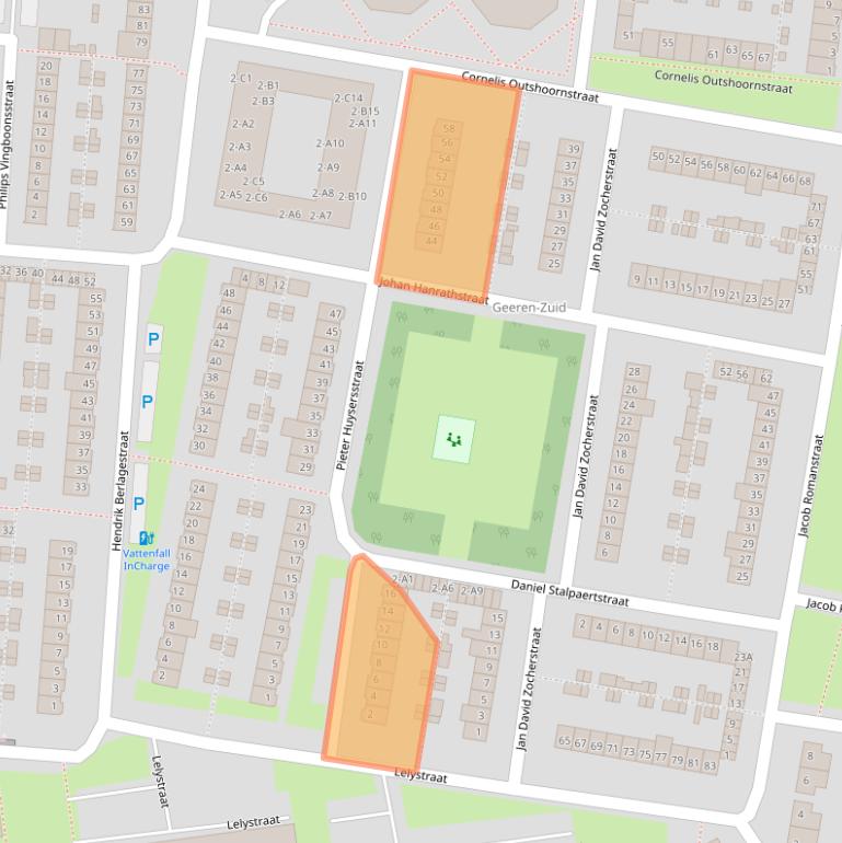 Kaart van postcodegebied 4827JG.