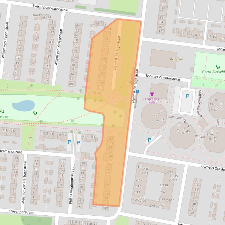 Kaart van postcodegebied 4827JJ.