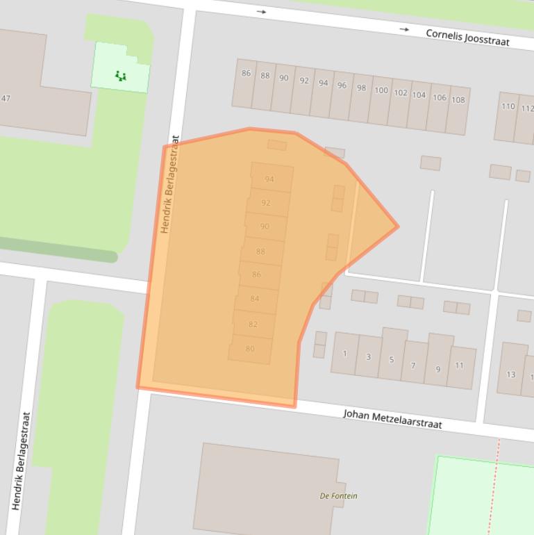 Kaart van postcodegebied 4827JL.