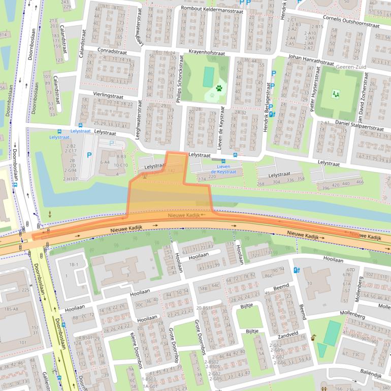 Kaart van postcodegebied 4827KH.