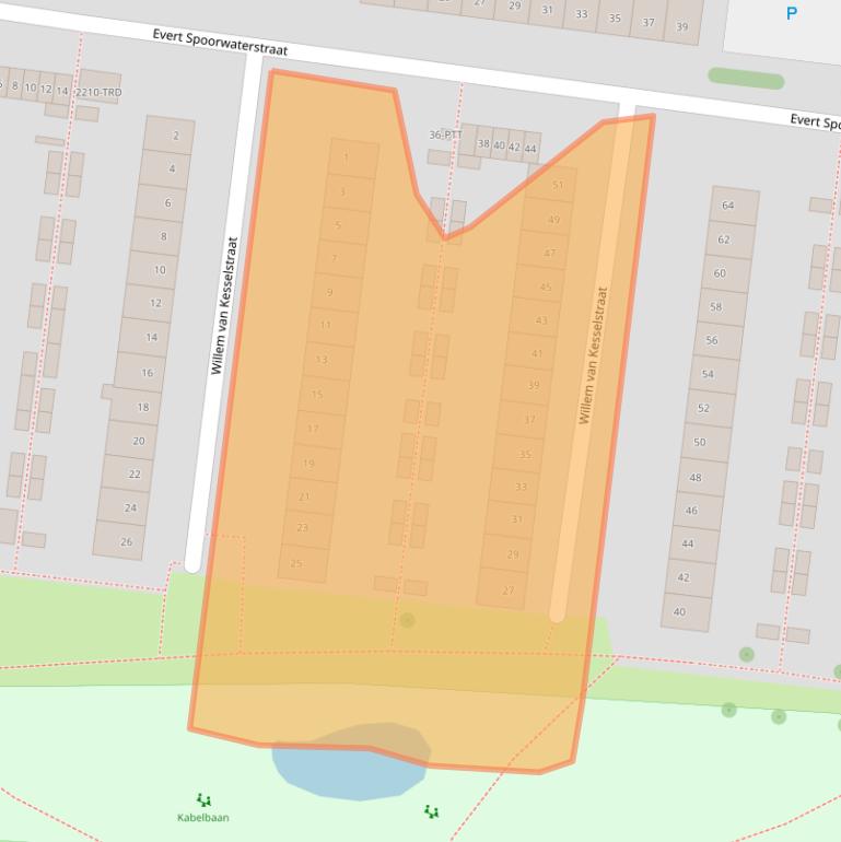 Kaart van postcodegebied 4827LJ.
