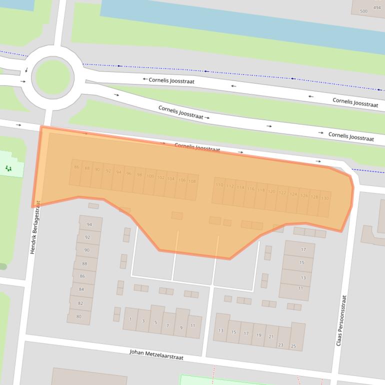 Kaart van postcodegebied 4827LN.